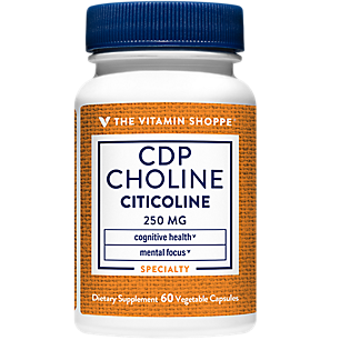 CDP Choline Citicoline - Supports Mental Focus & Cognitive Health - 250 MG (60 Vegetable Capsules)