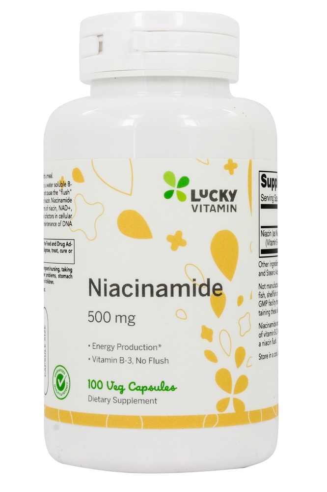 LuckyVitamin - Niacinamide 500 mg. - 100 Veg Capsules