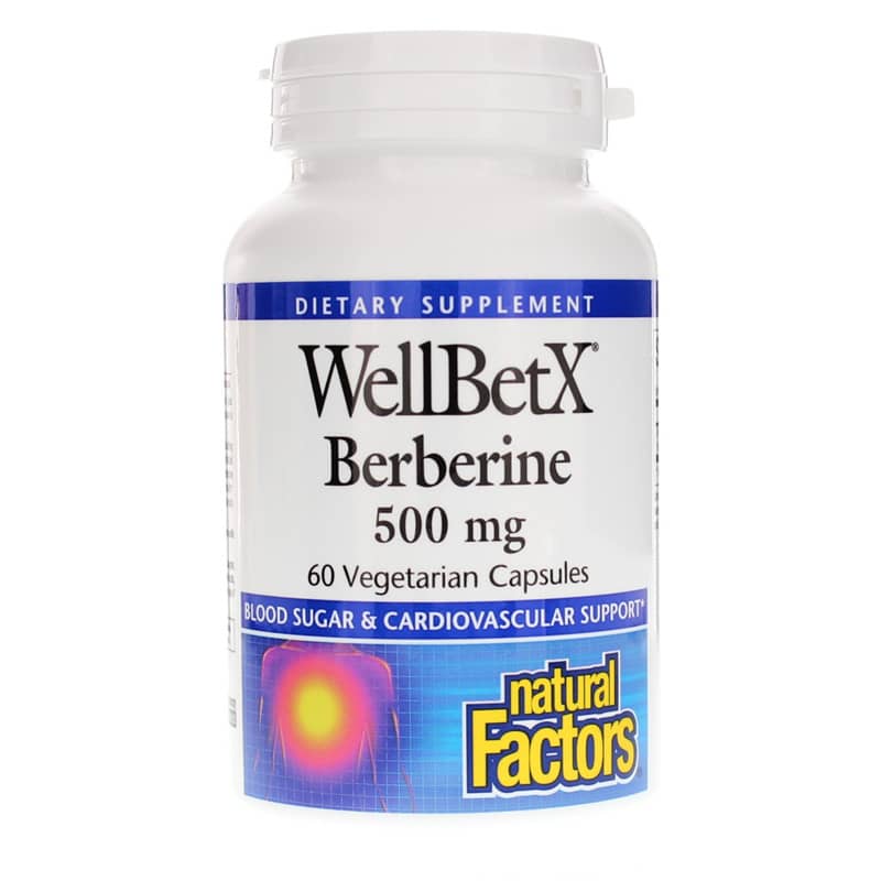Natural Factors WellBetX Berberine 500 Mg 60 Veg Capsules
