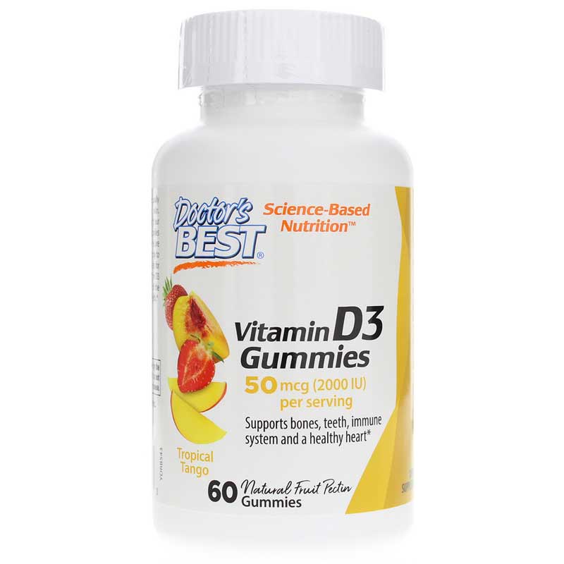 Doctors Best Vitamin D3 Gummies 50 Mcg 60 Gummies