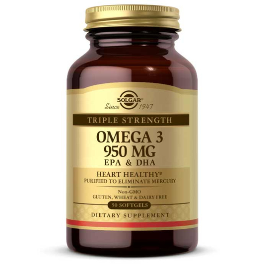 Solgar Triple Strength Omega 3 950 Mg EPA & DHA 50 Softgels