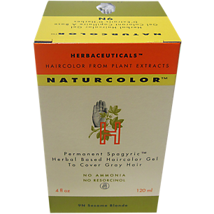 Natural Hair Color - Herbal Based & Permanent - 9N Sesame Blonde (4 Fluid Ounces)