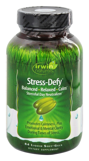 Irwin Naturals - Stress-Defy Balanced Relaxed Calm Stressful Day Neutralizer - 84 Softgels