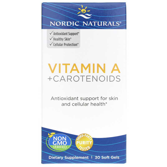 Nordic Naturals Vitamin A + Carotenoids 30 Softgels