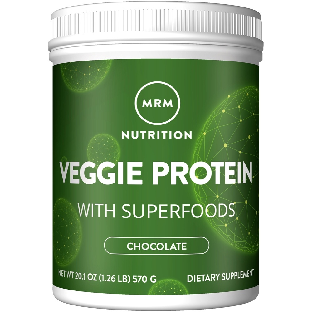 MRM Nutrition - Veggie Protein Powder with Superfoods Chocolate - 20.1 oz.