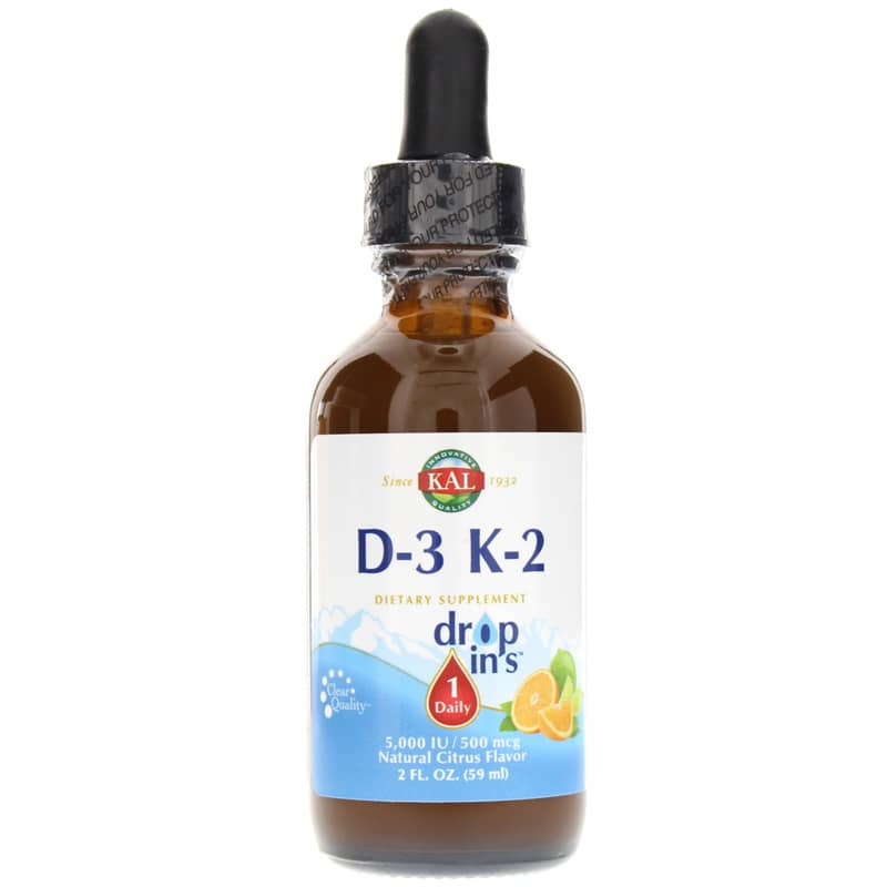 Kal D-3 K-2 Dropins Citrus 2 Oz