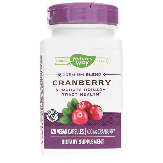 Natures Way Cranberry Premium Blend Capsules 120 Vegan Capsules