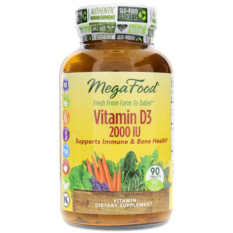 Megafood Vitamin D3 2000 IU 90 Tablets