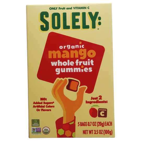 Solely - Organic Whole Fruit Gummies Mango - 5 Bags