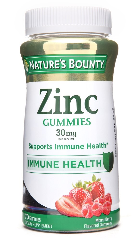 Nature's Bounty - Zinc Immune Health Gummies Mixed Berry 30 mg. - 70 Gummies
