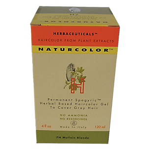Natural Hair Color - Herbal Based & Permanent - 7N Mullein Blonde (4 Fluid Ounces)