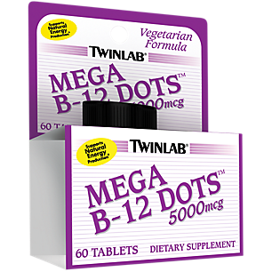 Mega B-12 Dots - 5,000 MCG (60 Tablets)