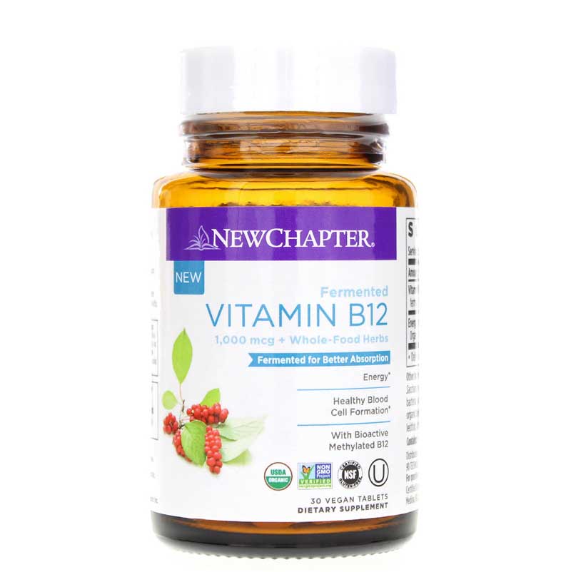 New Chapter Fermented Vitamin B12 30 Veg Tablets