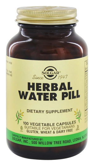 Solgar - Herbal Water Pill - 100 Vegetarian Capsules (formerly Natural Herbal Diuretic)