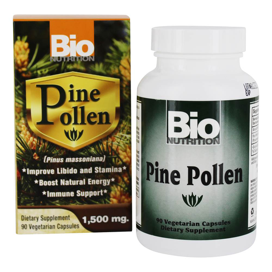 Bio Nutrition - Pine Pollen Immune Support 1500 mg. - 90 Vegetarian Capsules