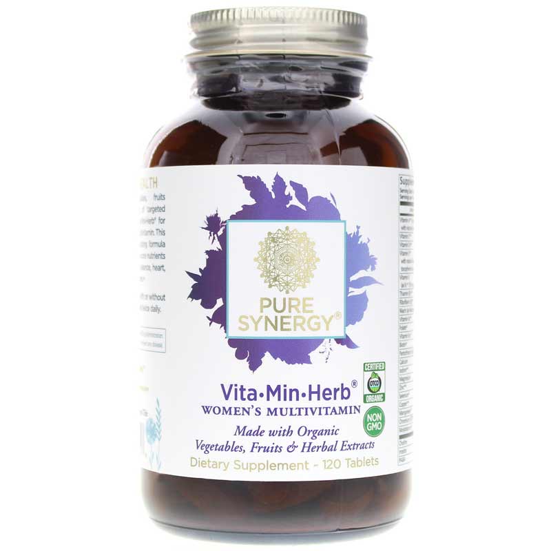 Pure Synergy Vita-Min-Herb Women's Multivitamin Tablets 120 Tablets