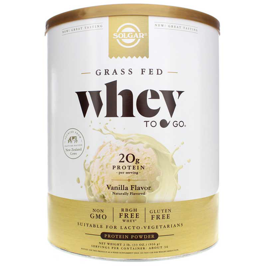 Solgar Whey To Go Whey Protein Vanilla 33 Oz