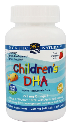Nordic Naturals - Children's DHA Strawberry 250 mg. - 360 Softgels
