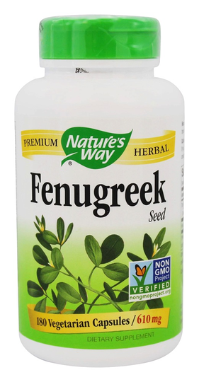 Nature's Way - Fenugreek Seed 610 mg. - 180 Vegetarian Capsules
