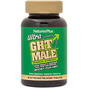 Ultra GHT Male - Human Growth Hormone and Testosterone Boost for Men - Extended Release (90 Tablets)