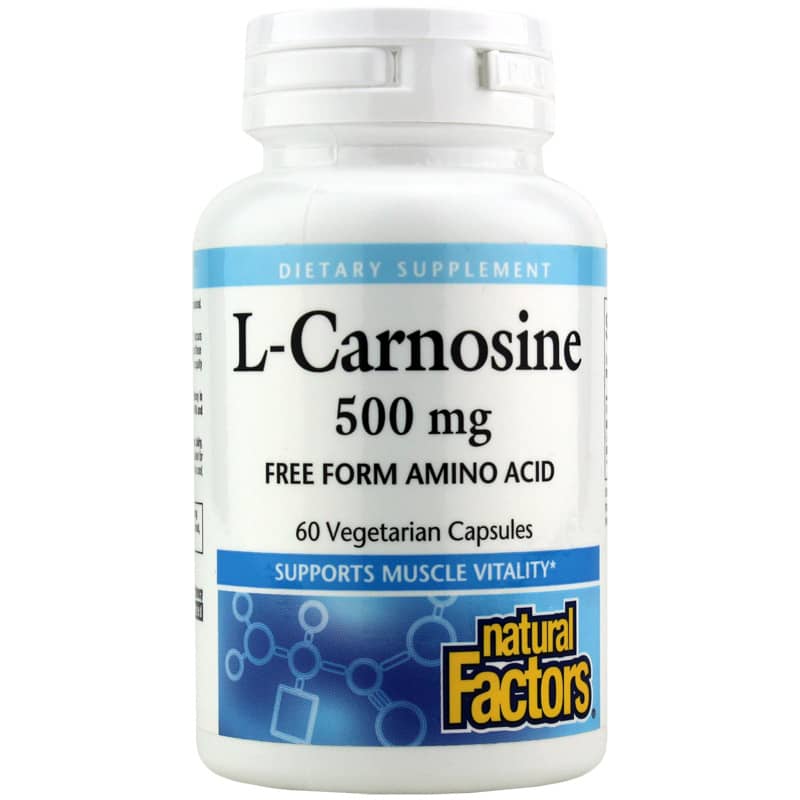 Natural Factors L-Carnosine 500 Mg 60 Veg Capsules