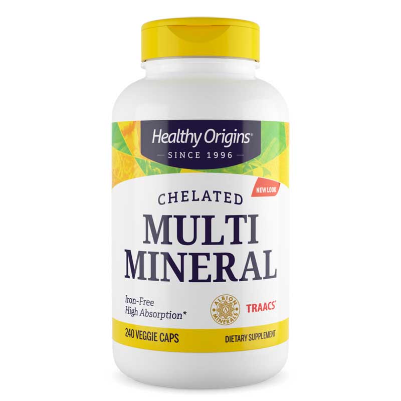 Healthy Origins Chelated Multi Mineral Iron Free 240 Veg Capsules
