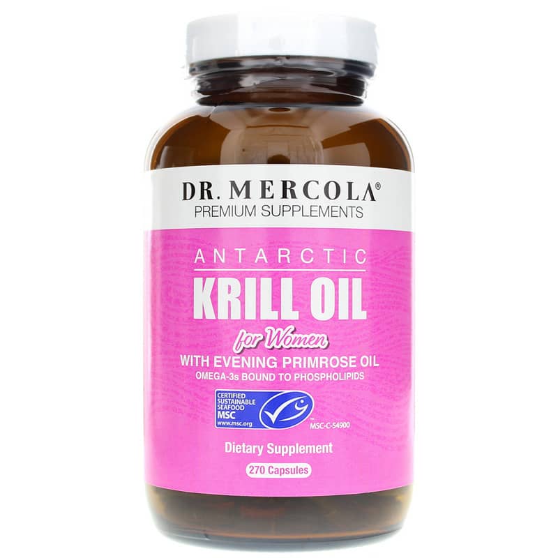 Dr. Mercola Krill Oil for Women with Evening Primrose 270 Capsules