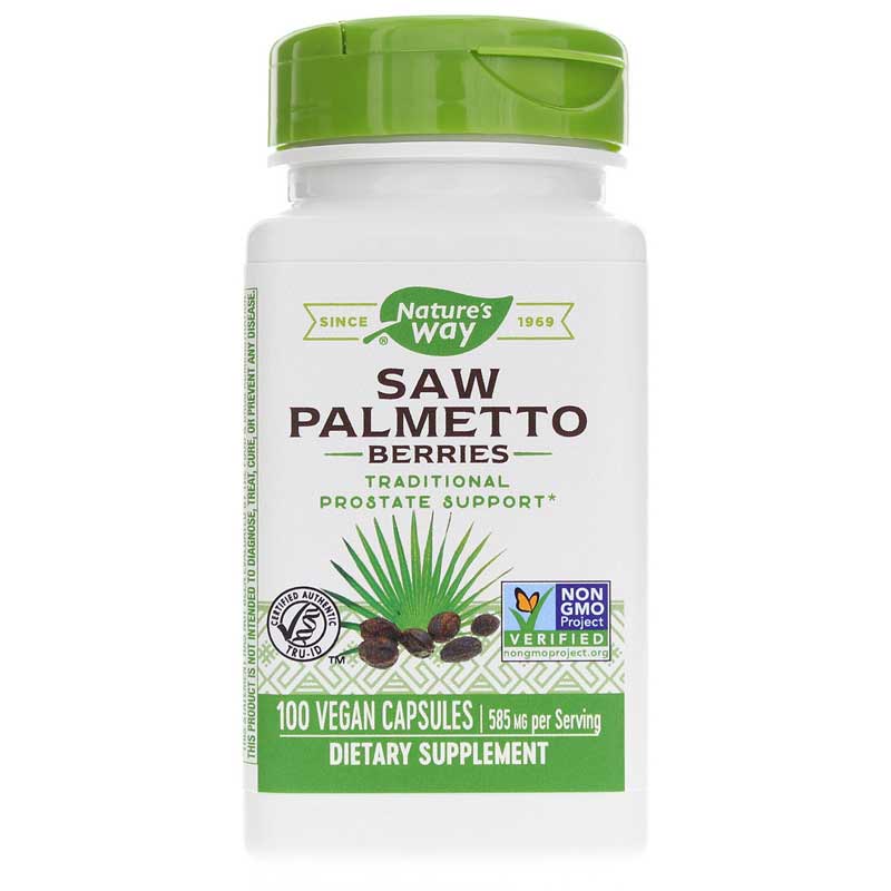 Natures Way Saw Palmetto Berries 100 Vegan Capsules