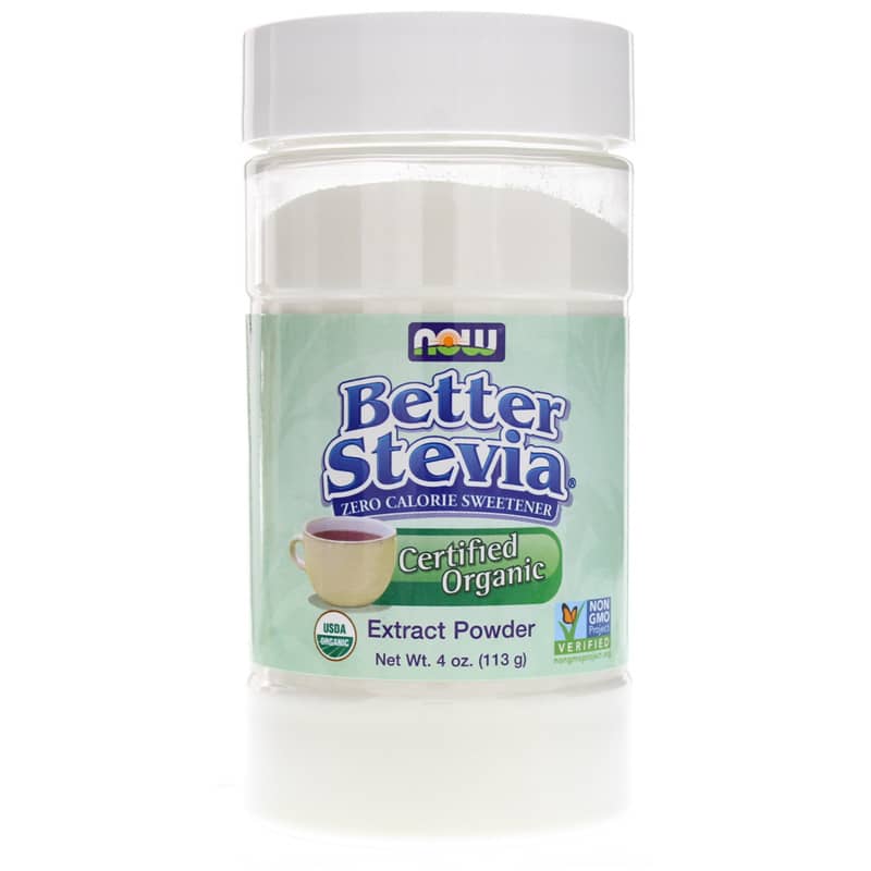 NOW Foods Better Stevia Organic Extract Powder 4 Oz