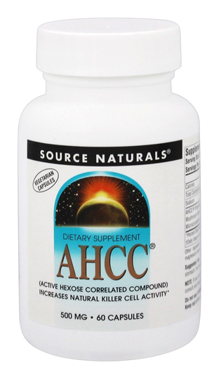 Source Naturals - AHCC 500 mg. - 60 Vegetarian Capsules