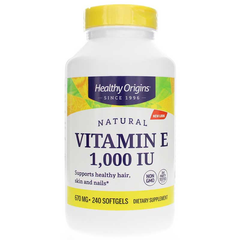 Healthy Origins Vitamin E-1000 IU 240 Softgels