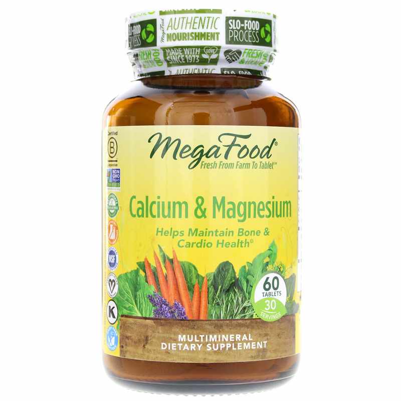 Megafood Calcium & Magnesium 60 Tablets