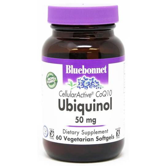 Bluebonnet Ubiquinol 50 Mg 60 Veg Capsules 60 Veg Softgels