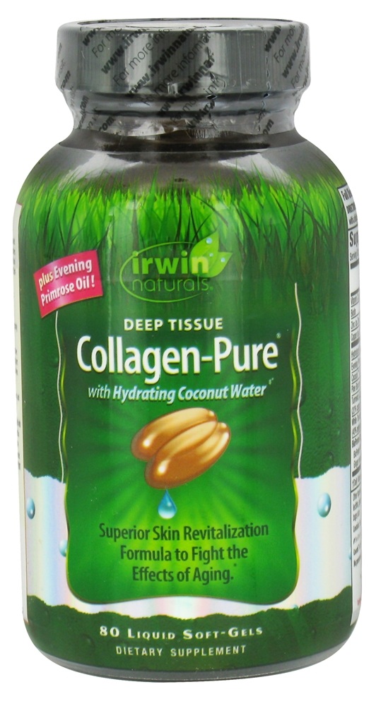 Irwin Naturals - Deep Tissue Collagen-Pure with Hydrating Coconut Water - 80 Softgels