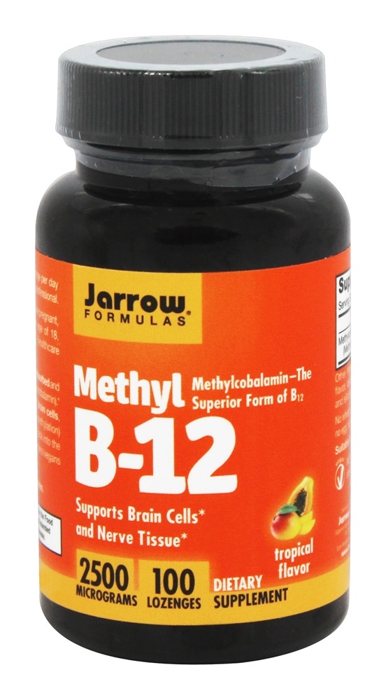 Jarrow Formulas - Methyl B12 Tropical Flavor 2500 mcg. - 100 Lozenges