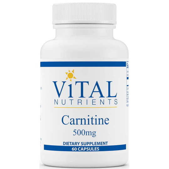 Vital Nutrients Carnitine 500 Mg 60 Capsules