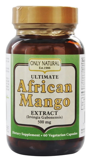Only Natural - African Mango Ultimate Irvingia Gambonensis Extract 500 mg. - 60 Vegetarian Capsules