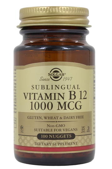 Solgar - Vitamin B12 Sublingual 1000 mcg. - 100 Nugget(s)