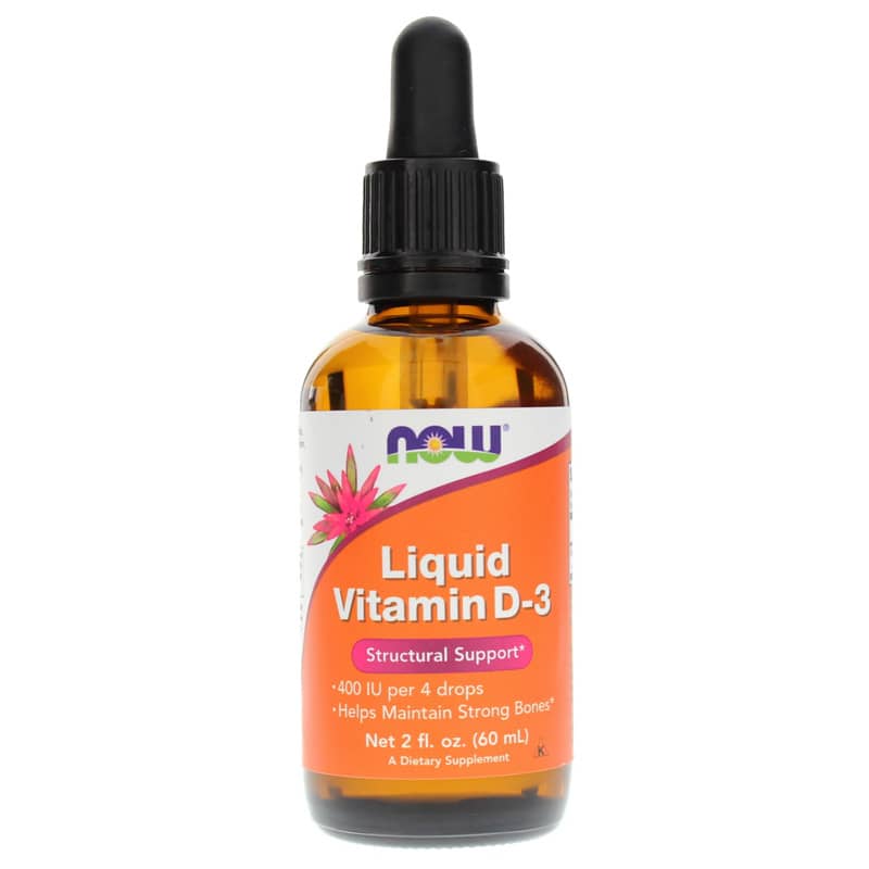 NOW Foods Liquid Vitamin D-3 400 IU 2 Oz