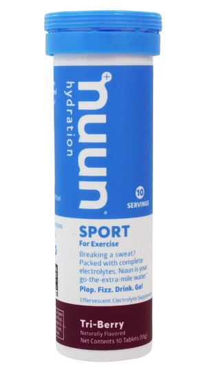 Nuun - Sport for Exercise Effervescent Electrolyte Supplement Tri-Berry - 10 Tablets