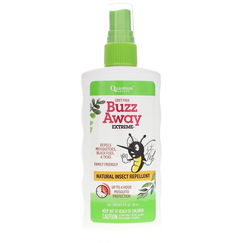 Quantum Health Buzz Away Extreme Natural Insect Repllent Deet-Free 4 Oz