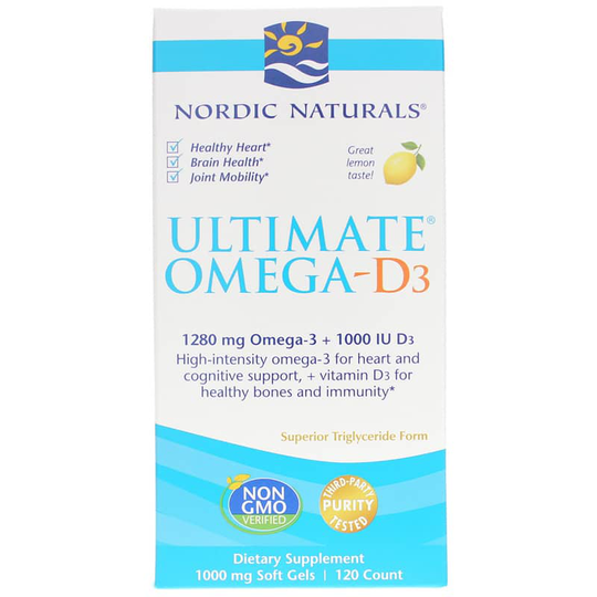 Nordic Naturals Ultimate Omega-D3 120 Softgels