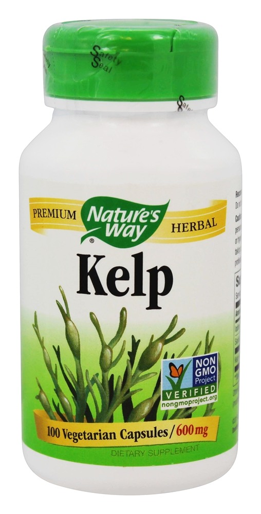 Nature's Way - Kelp 600 mg. - 100 Vegetarian Capsules