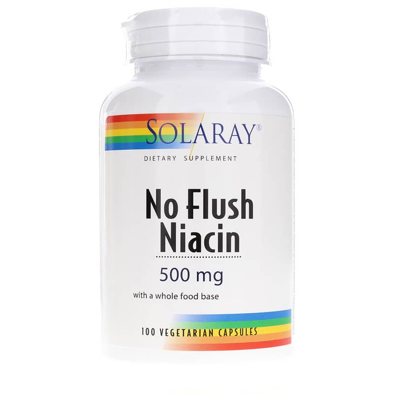 Solaray No Flush Niacin 500 Mg 100 Veg Capsules