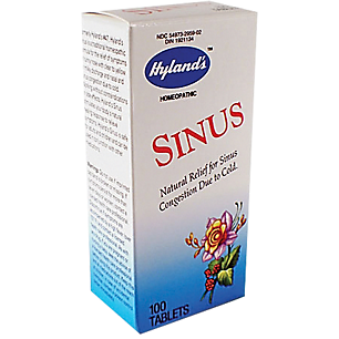 Sinus Tablets - Homeopathic Medicine for Cold Sinus Congestion (100 Tablets)