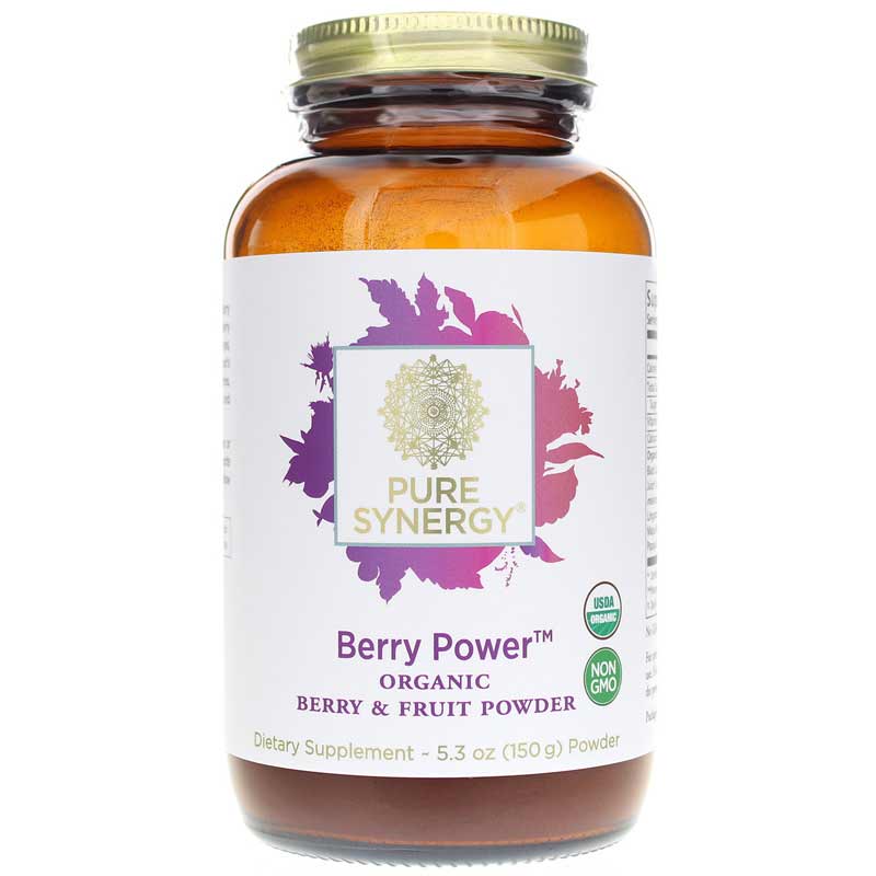 Pure Synergy Organic Berry Power Berry & Fruit Powder 5.3 Oz