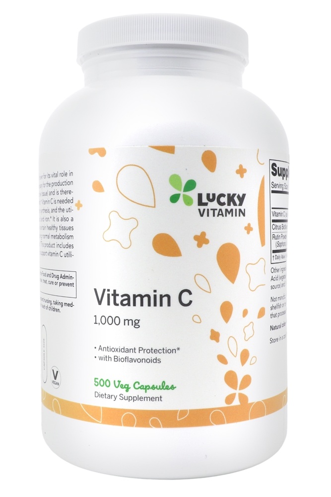 LuckyVitamin - Vitamin C Antioxidant Value Size 1000 mg. - 500 Veg Capsules