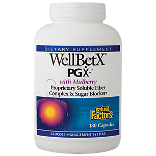 WellBetX PGX with Mulberry - Soluble Fiber Complex (180 Capsules)