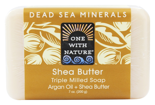One With Nature - Dead Sea Mineral Bar Soap Ultra Moisturizing Shea Butter - 7 oz.