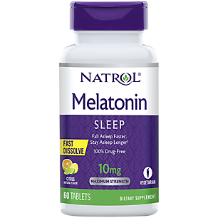 Melatonin - Maximum Strength Sleep Support - 10 MG - Citrus (60 Tablets)